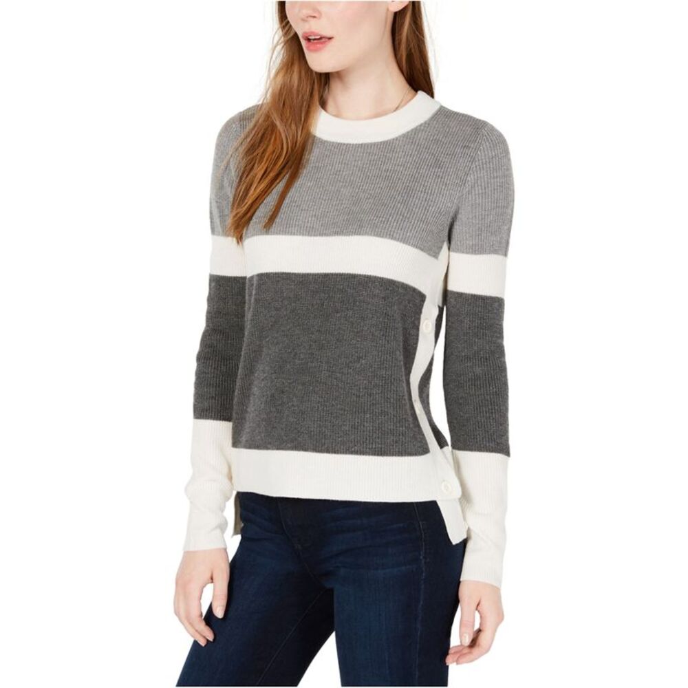 Maison Jules Womens Button Side Pullover Sweater,… - image 1